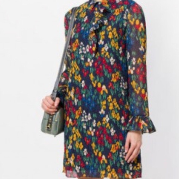 Tory Burch Navy Iris Garden Dress NEW - Picture 5 of 6